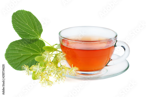 Herbal tea and linden blossom