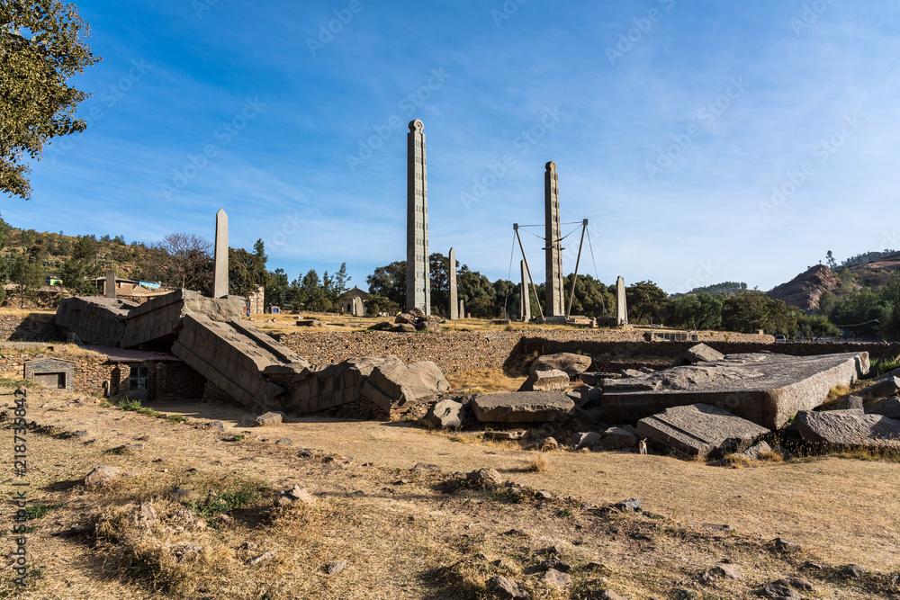 Äthiopien - Aksum - Stelenpark - Obelisk von Axum