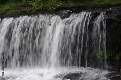 brecon forest waterfall woodland