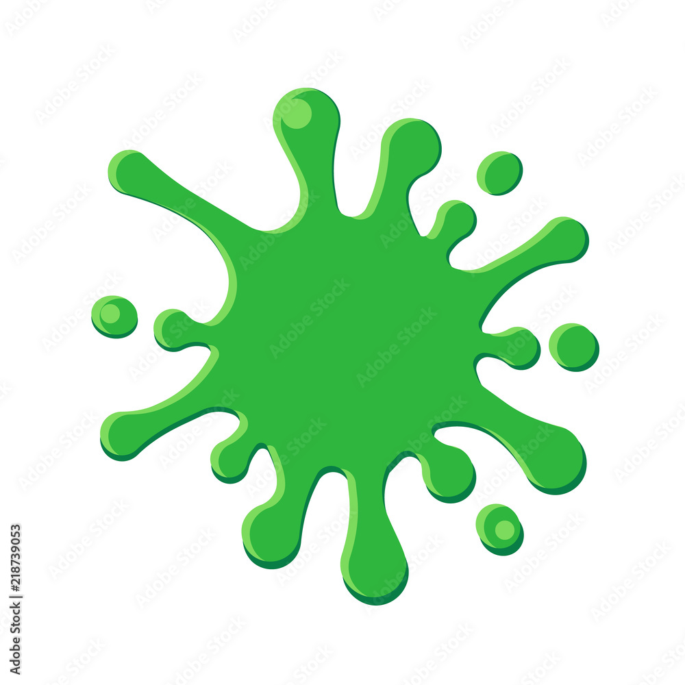 Splattered slime isolated on white background. Vector illustration. Splattered slime isolated on white background. Vector illustration.