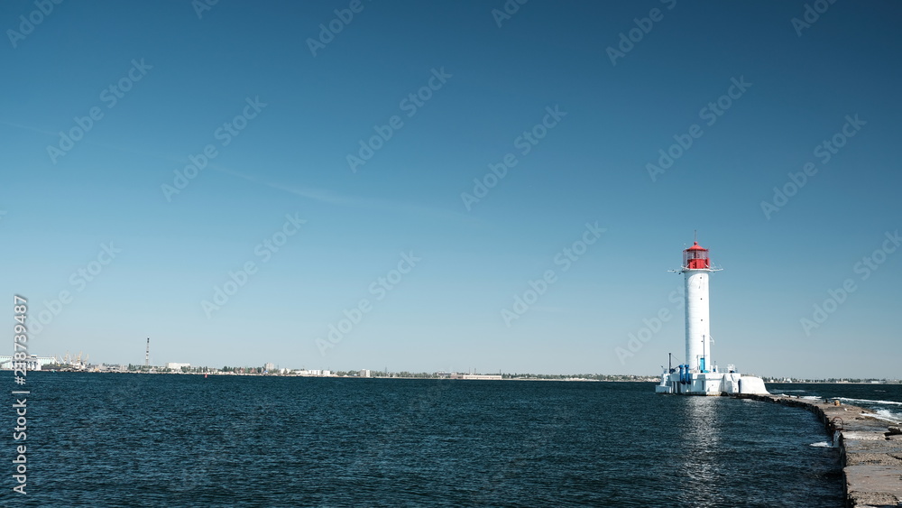 Beautiful lighthouse in Odessa