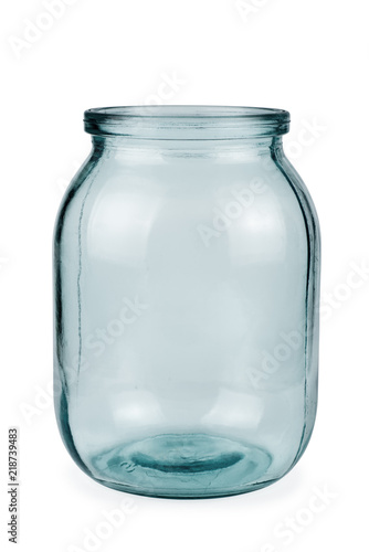 Empty one litre glass jar