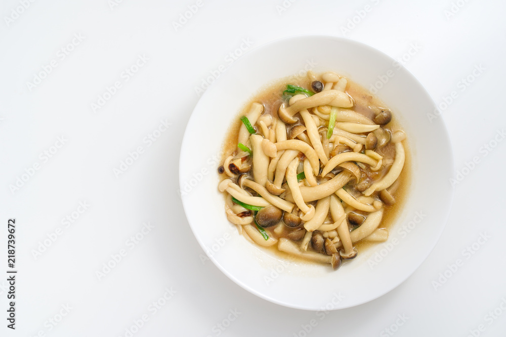 stir-fried mushroom with oyster sauce stir-fried mushroom with oyster sauce