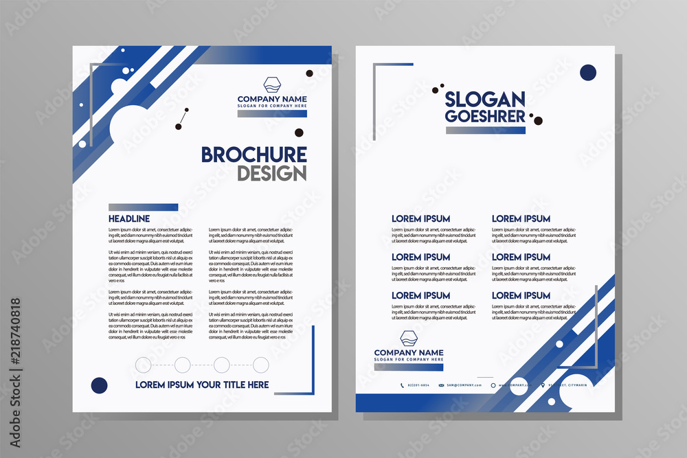 Obraz premium Flyer design. Business brochure template.
