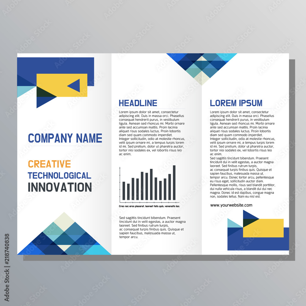 Flyer design. Business brochure template.