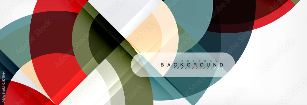 Obraz premium Vector circle abstract background