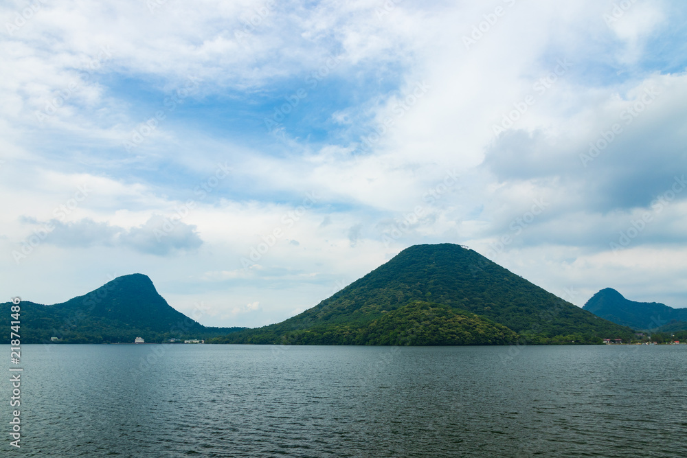 榛名湖の風景　榛名山　群馬県　日本