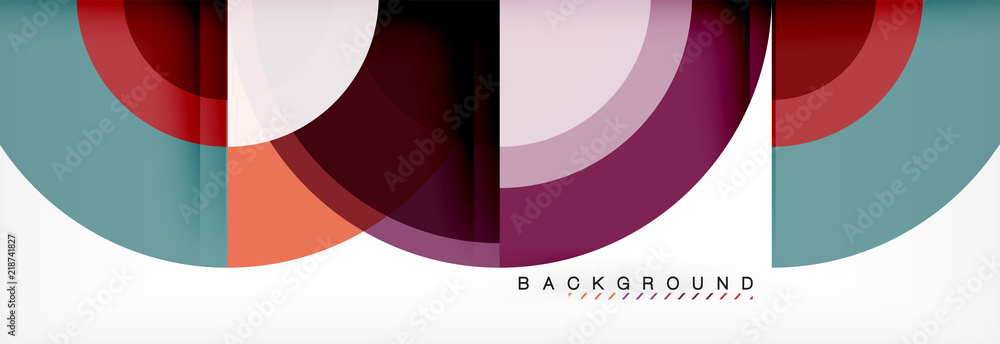Vector circular geometric abstract background Vector circular geometric abstract background