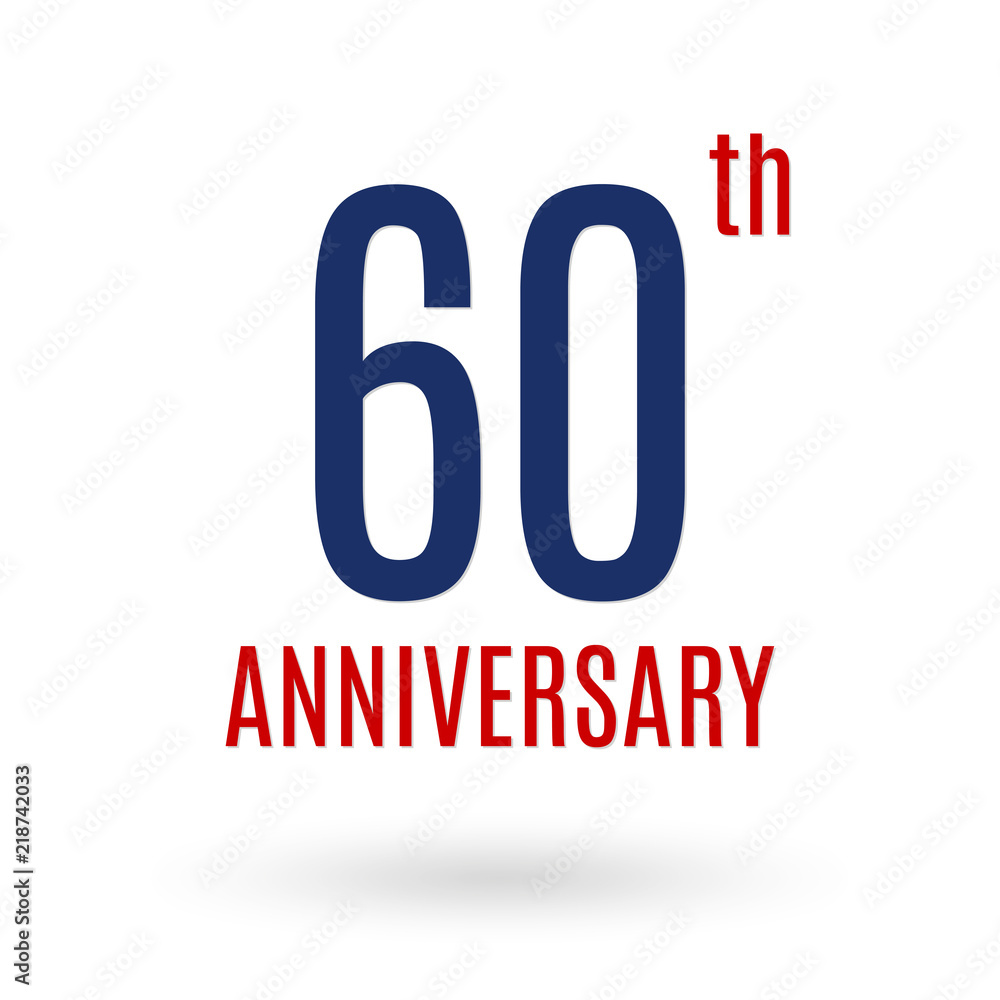 60 years anniversary logo. 60th anniversary celebration icon. Birthday, invitation, wedding, jubilee, company and business card design elements. Vector illustration. 60 years anniversary logo. 60th anniversary celebration icon. Birthday, invitation, wedding, jubilee, company and business card design elements. Vector illustration.