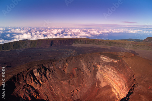 Piton de la Fournaise volcano, Reunion island, France