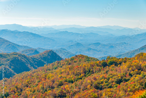 Smoky Mountain Panorama in Fall II