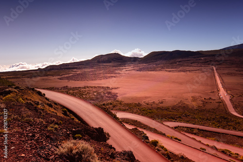 Piton de la Fournaise volcano, Reunion island, France