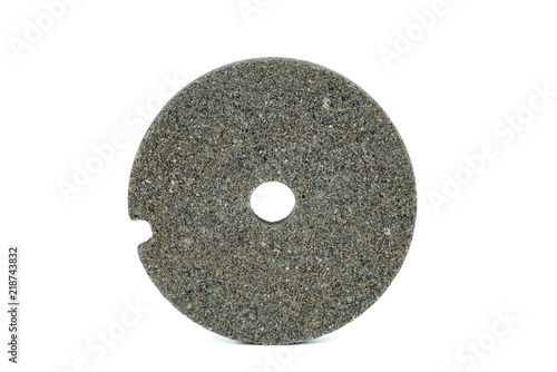 Abrasive disc isolated on white background