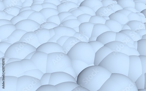 3d rendering picture of blue balls. Abstract wallpaper and background. 3D illustration