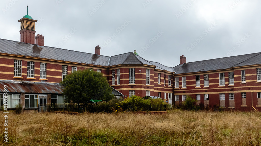 Old Asylum abandoned Building of Whitchurch near Cardiff, Wales Old Asylum abandoned Building of Whitchurch near Cardiff, Wales
