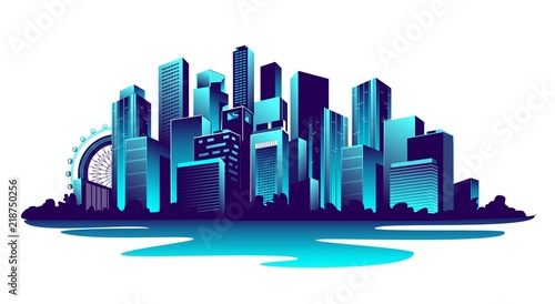 big neon city