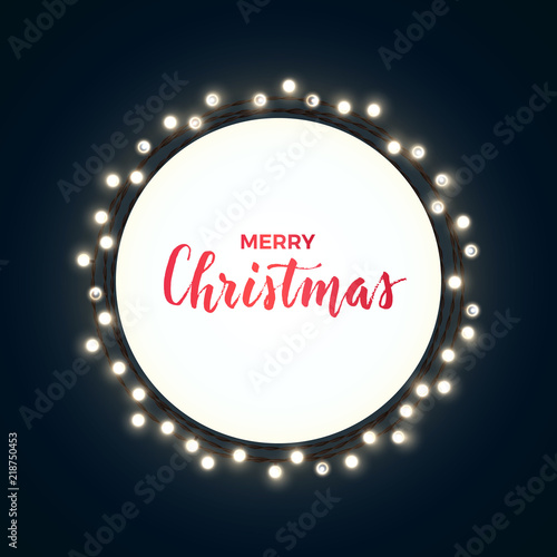Round Christmas design with...