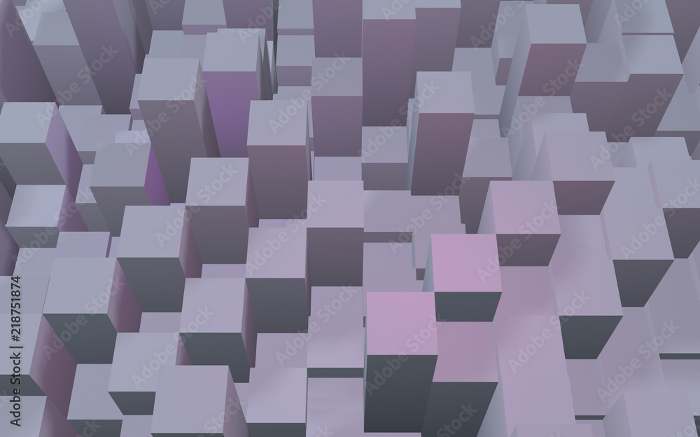 Abstract pink gray elegant cube geometric background. Chaotically advanced rectangular bars. 3D Rendering, 3D illustration Abstract pink gray elegant cube geometric background. Chaotically advanced rectangular bars. 3D Rendering, 3D illustration