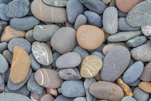 Canvas Print Pebbles on a beach