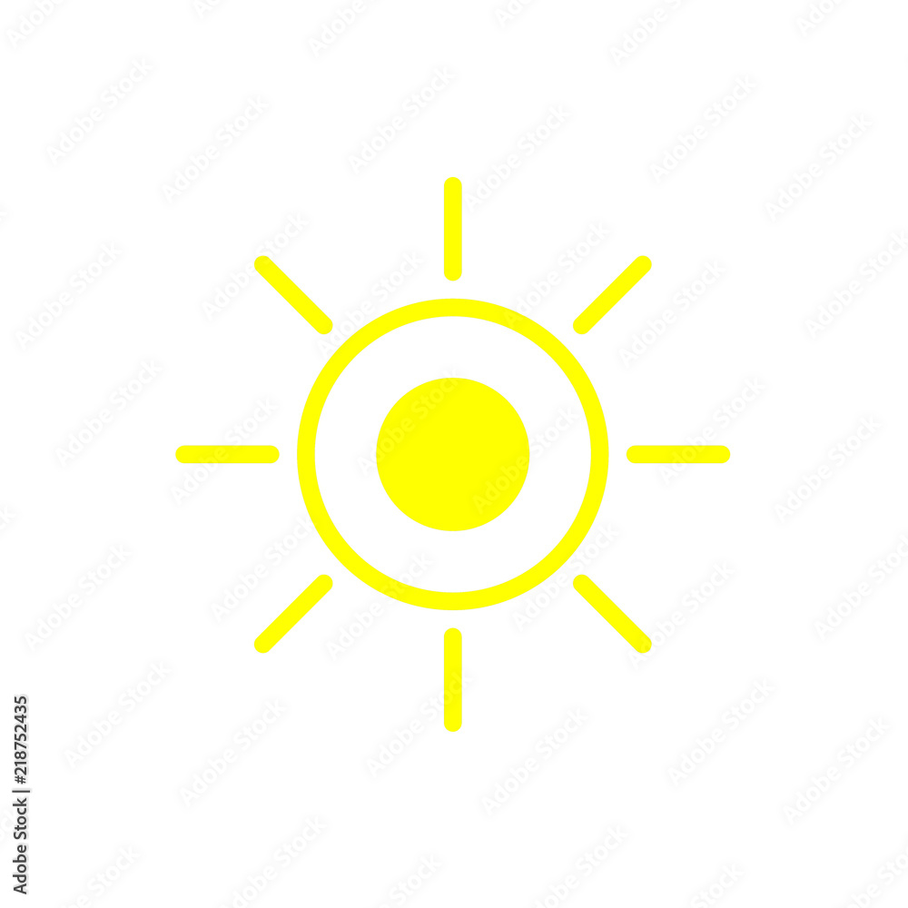sun icon Vector illustration, EPS10.