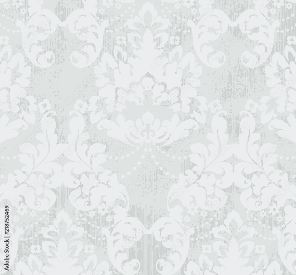 Gray And White Vintage Pattern