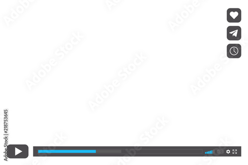 Multimedia player template for web and mobile apps.