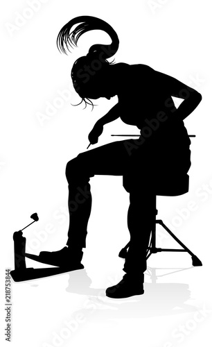 Musician Drummer Silhouette