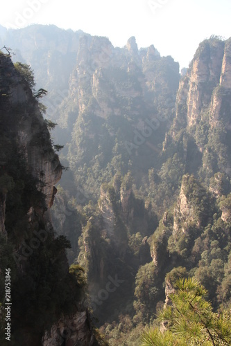 Zhangjiajie National Park  China. Avatar mountains