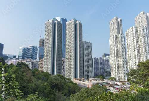 Skyline of Hong Kong city © leeyiutung