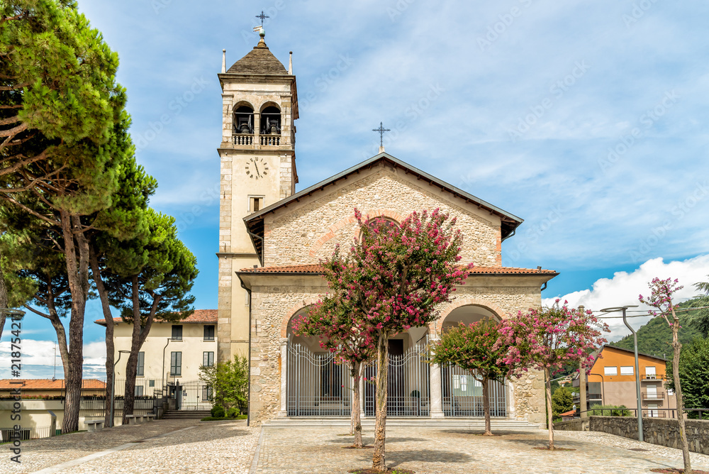 Parish Church of the Gervasio and Protasio in the City of San Fermo della Battaglia, province of Como, Italy