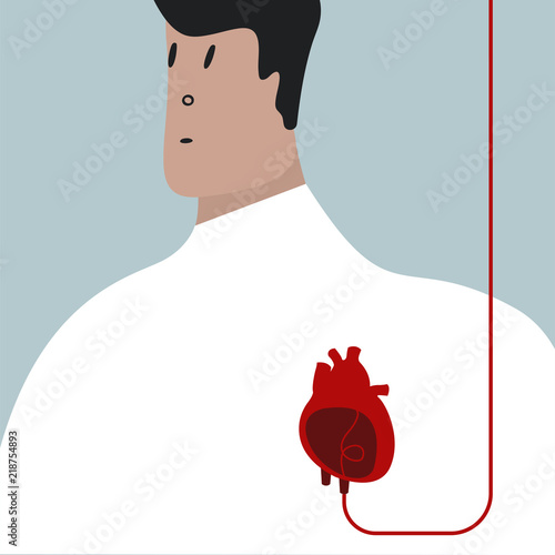 Colorful blood transfusion vector illustration