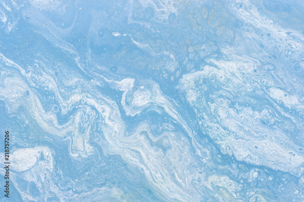 Light blue marble texture painted with crylic colors