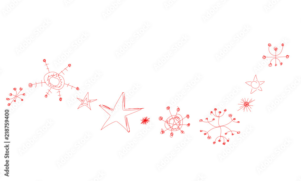 Welle Wellen Sterne Stern Band Banner Schnee Schneeflocken Flocken 