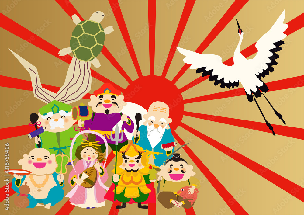 Obraz premium 16-shichihukujin