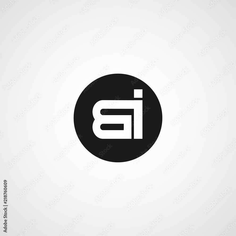 Initial Letter BI Logo Template Design Initial Letter BI Logo Template Design