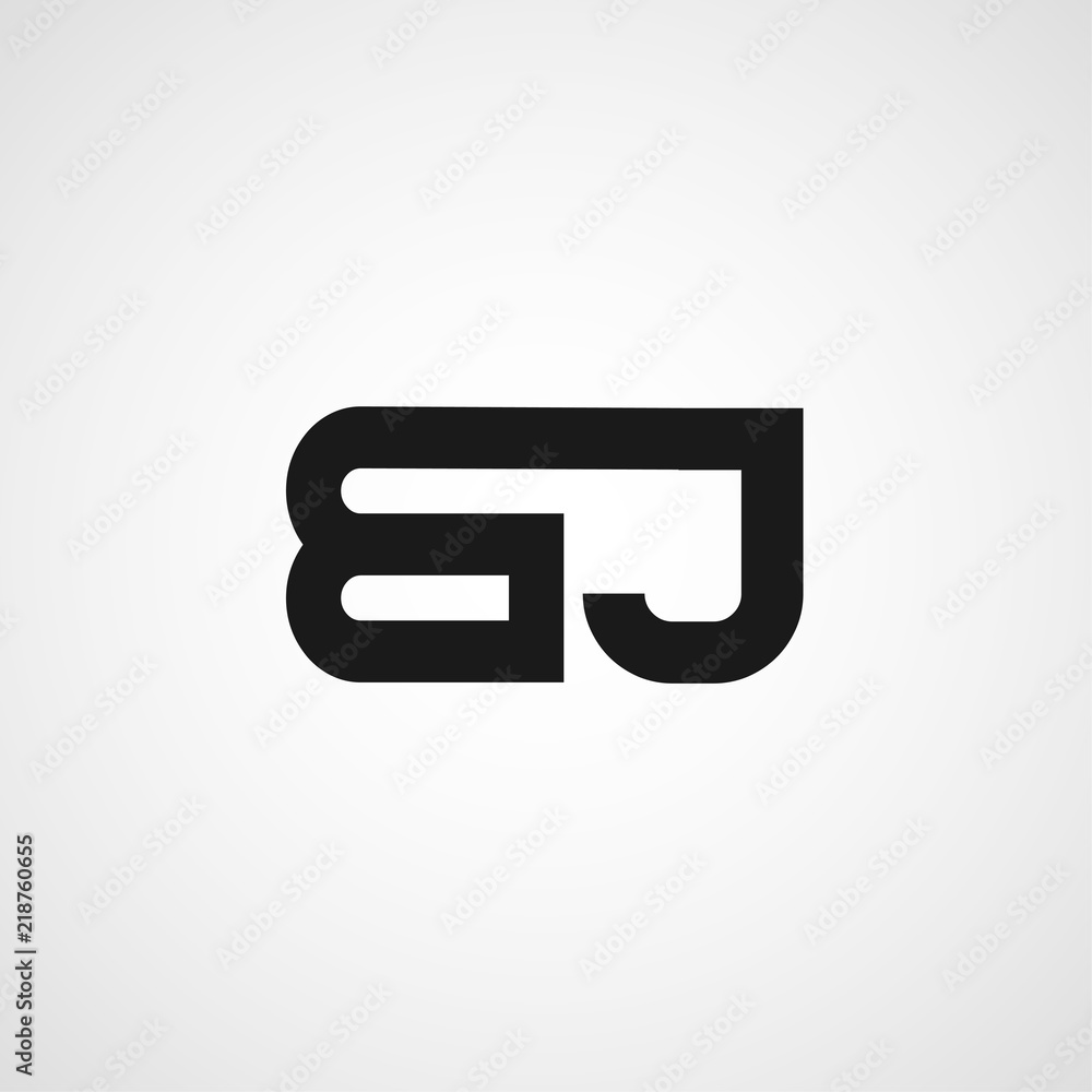 Initial Letter BJ Logo Template Design Initial Letter BJ Logo Template Design