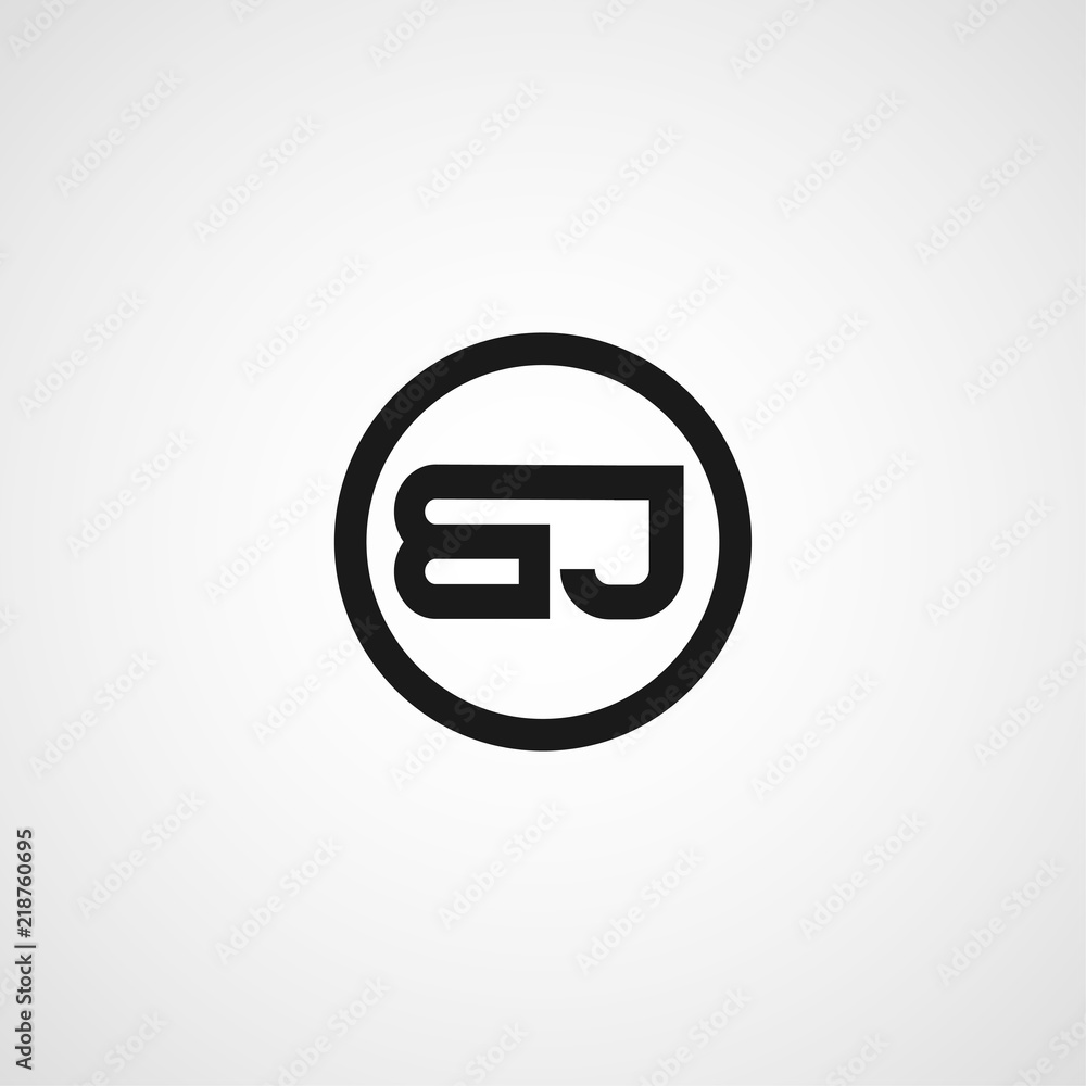Initial Letter BJ Logo Template Design Initial Letter BJ Logo Template Design