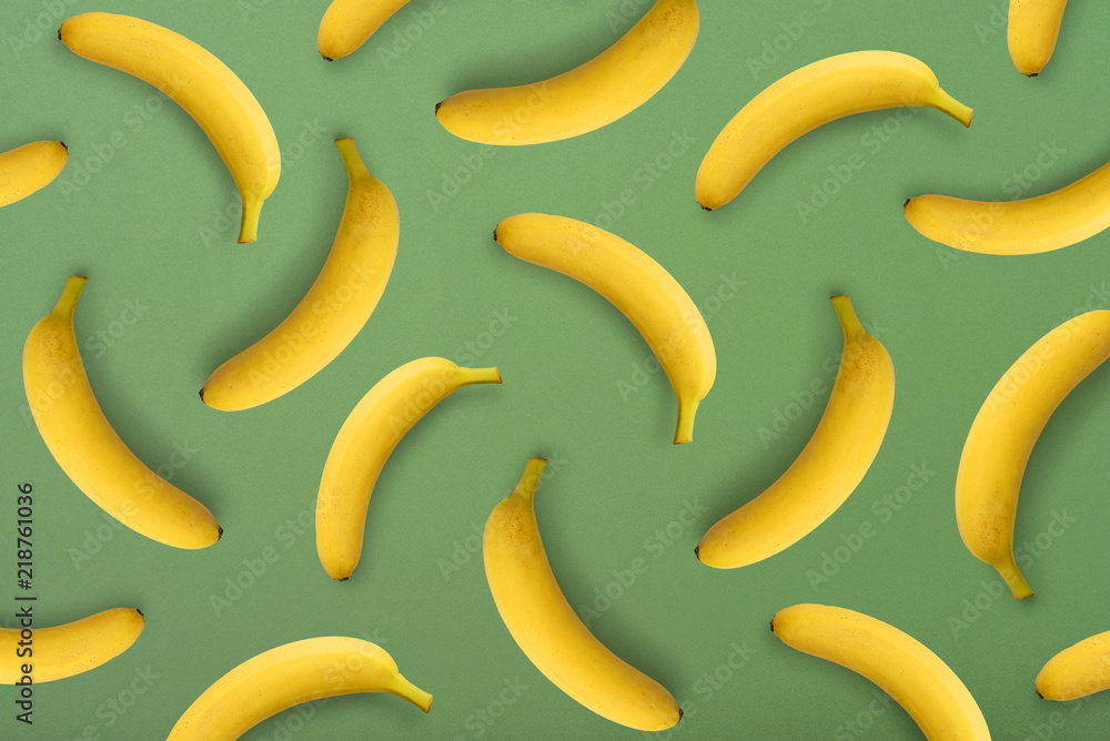 Fototapeta premium Colorful fruit pattern of banana