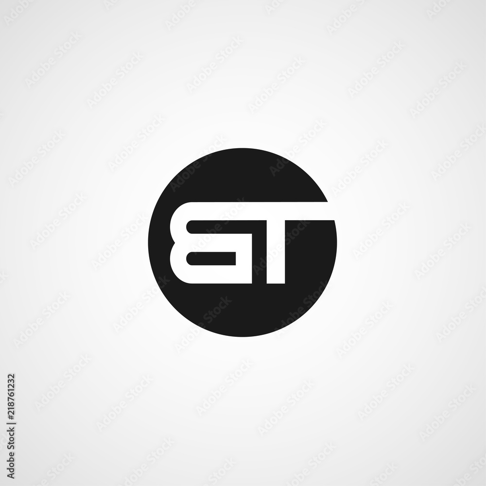 Initial Letter BT Logo Template Design Initial Letter BT Logo Template Design