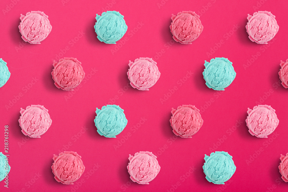 Pattern of ice cream scoops Pattern of ice cream scoops