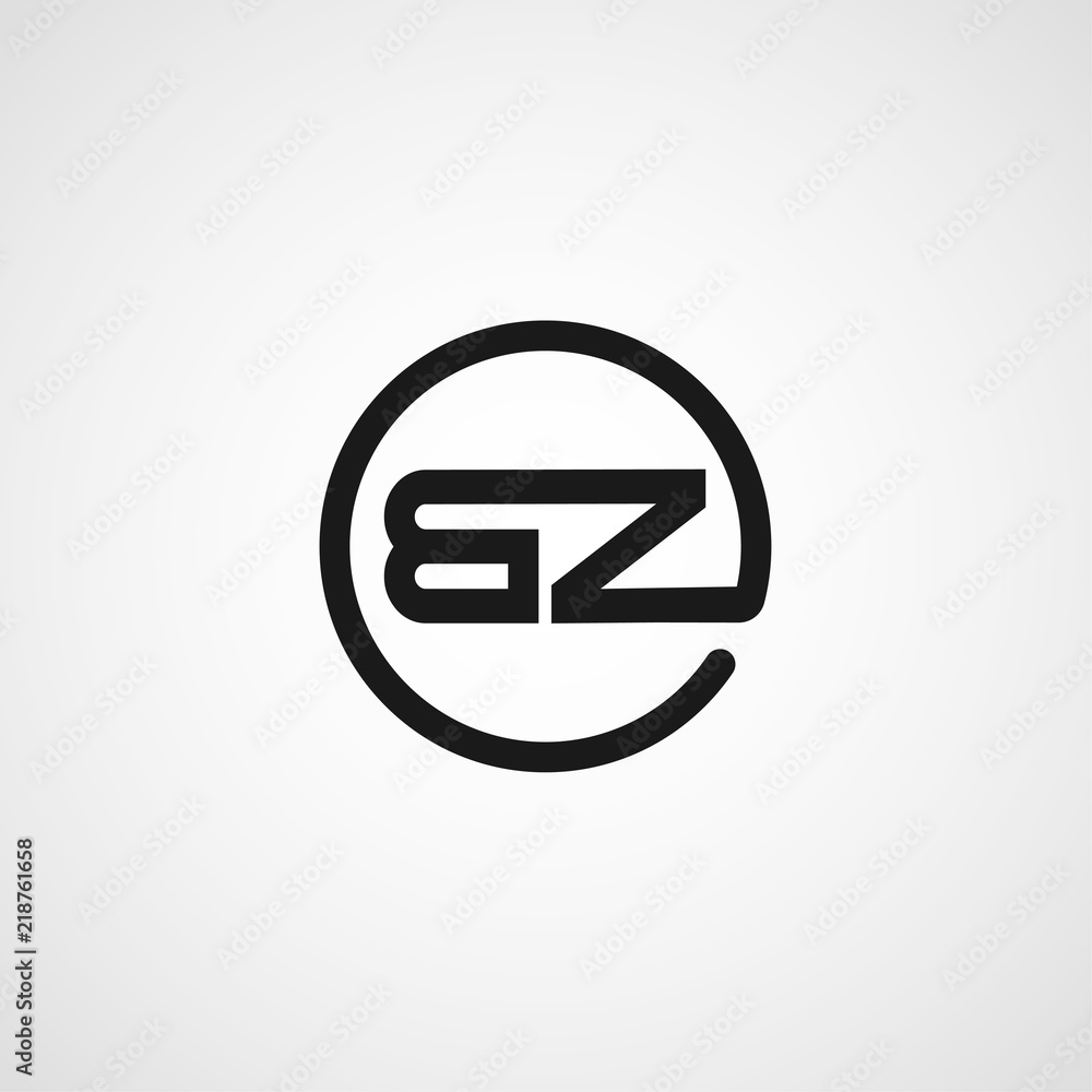Initial Letter BZ Logo Template Design Initial Letter BZ Logo Template Design