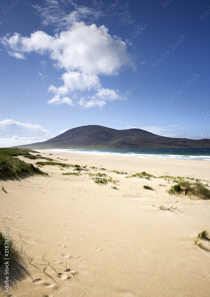 Scarasta beach on the Isle of Harris looking towards Chaipeval Scarasta beach on the Isle of Harris looking towards Chaipeval