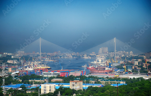 Fotografía City of Vladivostok, Far East of Russia.