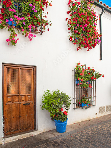 Narrow street in the old to...