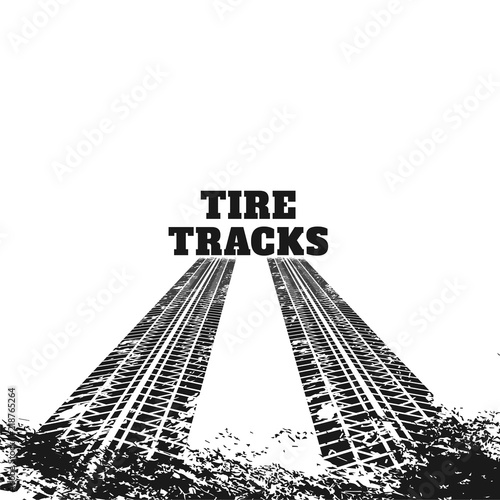 abstract dirty tire track marks