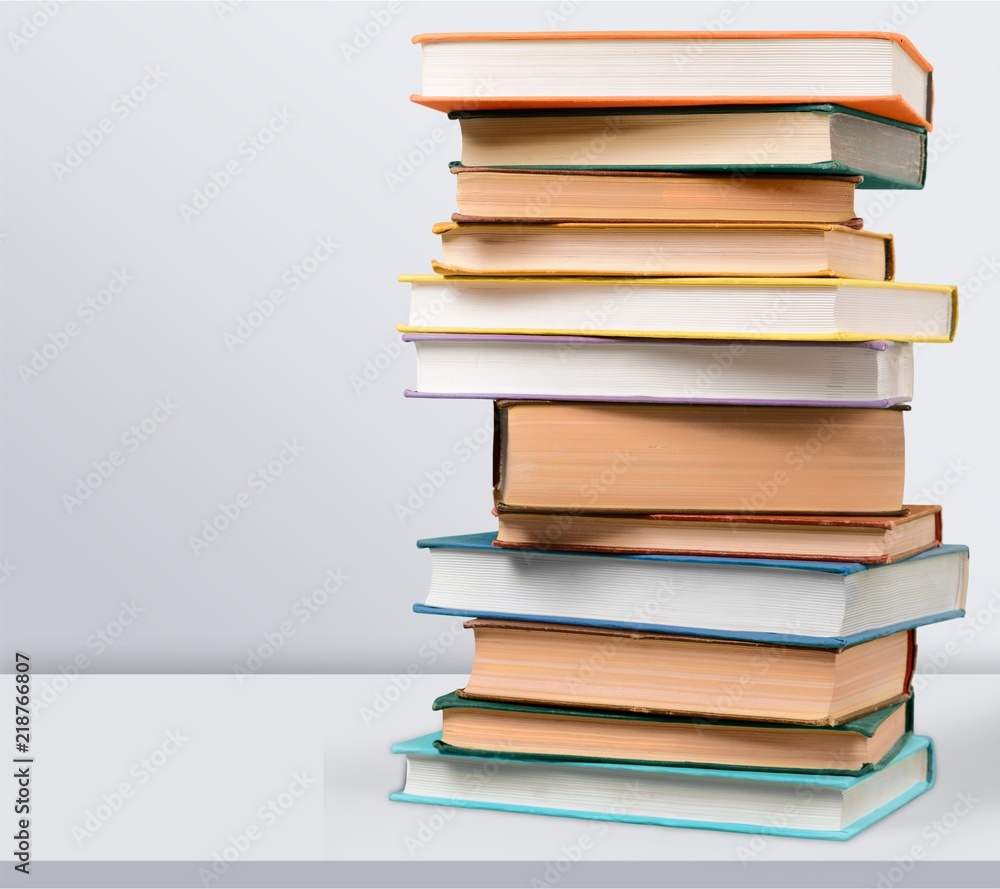 Stack of books isolated on white background Stack of books isolated on white background