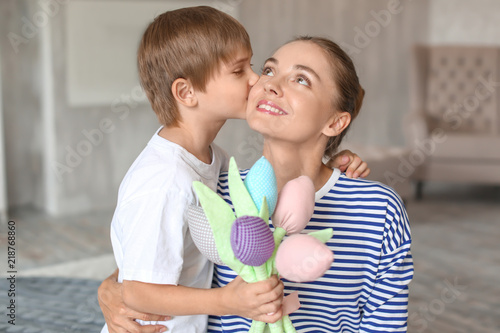 Mother receiving artificial...