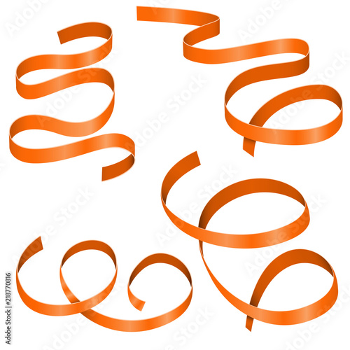 Orange streamers