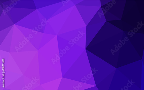 Dark Pink, Blue vector polygonal template.