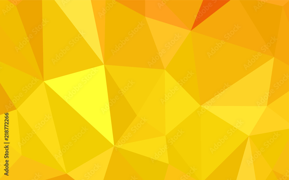 Light Orange vector abstract polygonal pattern. Light Orange vector abstract polygonal pattern.